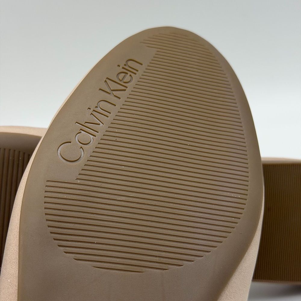 NWT Calvin Klein Chic Cream Mules with Metallic Detail 8,5M‎ - Picture 10 of 11
